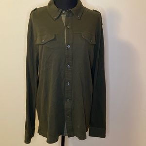 NWT! Banana Republic Men's Luxury Brushed Cotton Button Up Shirt